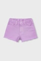 Mayoral szorty dziecięce z elastanem fioletowy 234.6K.Mini.PPY2