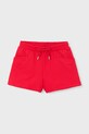 Mayoral szorty dziecięce z elastanem czerwony 607.6P.Mini.PPY2