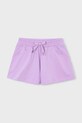 Detské krátke nohavice Mayoral s elastanom fialová 607.6P.Mini.PPY2