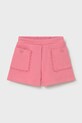 Dječje kratke hlače Mayoral bez uzorka roza 1201.4D.Baby.PPY2