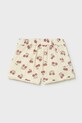Дитячі бавовняні шорти Mayoral 1202.4G.Baby.PPY2 бежевий SS26