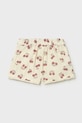 Дитячі бавовняні шорти Mayoral 1202.4G.Baby.PPY2 бежевий SS26