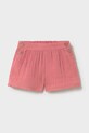 Dječje pamučne kratke hlače Mayoral bez uzorka roza 1202.4G.Baby.PPY2