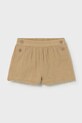 Mayoral pantaloni scurți din bumbac pentru copii casual maro 1202.4G.Baby.PPY2