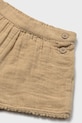 Fete Mayoral pantaloni scurți din bumbac pentru copii 1202.4G.Baby.PPY2 maro
