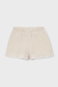 Dječje pamučne kratke hlače Mayoral 3223.6J.Mini.PPY2 bijela SS26
