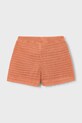 Mayoral pantaloni scurți din bumbac pentru copii 3223.6J.Mini.PPY2 portocaliu SS26