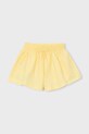 Mayoral szorty bawełniane dziecięce bawełna żółty 3907.6E.Mini.PPY2