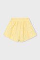Mayoral szorty bawełniane dziecięce 3907.6E.Mini.PPY2 żółty SS26