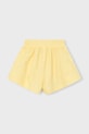 Mayoral szorty bawełniane dziecięce 3907.6E.Mini.PPY2 żółty SS26