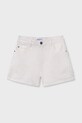 Dječje kratke hlače Mayoral bez uzorka bijela 6204.8F.Junior.PPY2