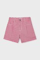 Dječje pamučne kratke hlače Mayoral 6205.8F.Junior.PPY2 crvena SS26