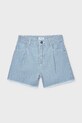 Dječje pamučne kratke hlače Mayoral bez uzorka plava 6205.8F.Junior.PPY2