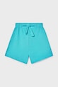 Dječje kratke hlače Mayoral bez uzorka tirkizna 6206.8K.Junior.PPY2