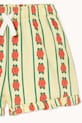 Tinycottons szorty bawełniane dziecięce ROSE PATTERN SHORTS żółty SS26.032