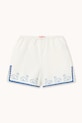 Tinycottons szorty z dodatkiem lnu dziecięce SWANS LINEN SHORTS SS26.231 biały SS26