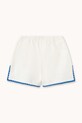 Dziewczynka Tinycottons szorty z dodatkiem lnu dziecięce SWANS LINEN SHORTS SS26.231 biały
