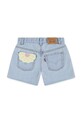 Dziewczynka Levi's szorty dziecięce jeansowe CROCHET APPLIQUE A LINE SH 3EP479 niebieski