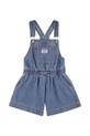 Levi's ogrodniczki dziecięce SHORTALL WITH TIE AT WAIST bawełna niebieski 3EP580