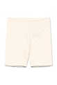 Konges Sløjd szorty bawełniane dziecięce MINNIE SHORT LEGGINGS GOTS bawełna beżowy KS105007.PPY2