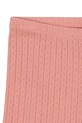 Dziewczynka Konges Sløjd szorty bawełniane dziecięce MINNIE SHORT LEGGINGS GOTS KS105007.PPY2 różowy