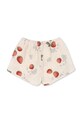 Konges Sløjd szorty bawełniane dziecięce AVA SHORTS GOTS KS104649.PPY2 beżowy SS26