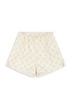 Konges Sløjd szorty bawełniane dziecięce COEUR SHORTS GOTS wzorzyste beżowy KS104748.PPY2
