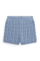 Dziewczynka Polo Ralph Lauren szorty bawełniane dziecięce 313A11258002 niebieski