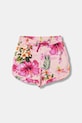 Guess szorty bawełniane dziecięce wzorzyste różowy J6GD05.KA6R4.PPY2.M