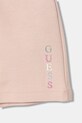 Dziewczynka Guess szorty bawełniane dziecięce K6GD03.KA6R4.PPY2.M różowy
