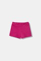 Guess szorty bawełniane dziecięce K6GD03.KA6R4.PPY2.M różowy SS26