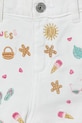 Dziewczynka Guess szorty dziecięce K6GD09.WH630.PPY2.M biały
