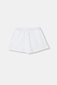 United Colors of Benetton szorty dresowe dziecięce bawełniane biały 3J68C903O.G.Stagionale