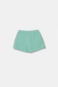 United Colors of Benetton szorty dresowe dziecięce bawełniane 3J68C903O.G.Stagionale turkusowy SS26
