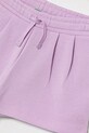 Dziewczynka United Colors of Benetton szorty dresowe dziecięce bawełniane 3J70G901R.P.Stagionale fioletowy