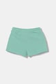 United Colors of Benetton szorty dresowe dziecięce bawełniane 3J70G901R.P.Stagionale turkusowy SS26