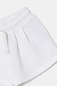 DÍVKA United Colors of Benetton teplákové šortky dětské bavlněné 3J70G901R.P.Riproposto bílá