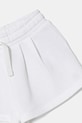 DÍVKA United Colors of Benetton teplákové šortky dětské bavlněné 3J70G901R.P.Riproposto bílá