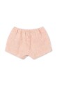 Konges Sløjd kratke hlače otroške bombažne ELLIE FRILL SHORTS GOTS KS105346.PPY2 roza SS26