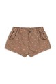 Konges Sløjd шорти дитячі бавовняні MAGOT SHORTS GOTS коричневий KS105463.PPY2