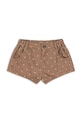 Konges Sløjd шорти дитячі бавовняні MAGOT SHORTS GOTS коричневий KS105463.PPY2