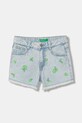 United Colors of Benetton šortky dětské džínové modrá 4UTPC9055.G.seasonal