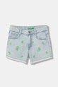 United Colors of Benetton šortky dětské džínové modrá 4UTPC9055.G.seasonal
