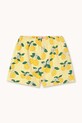Otroške kratke hlače Tinycottons ORANGES RIB SHORT SS26.113 rumena SS26