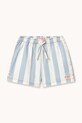 Otroške bombažne kratke hlače Tinycottons STRIPES TWILL SHORTS SS26.298 modra SS26