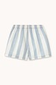 Deklice Otroške bombažne kratke hlače Tinycottons STRIPES TWILL SHORTS SS26.298 modra