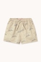 Tinycottons szorty bawełniane dziecięce TINY & TINY TWILL SHORTS SS26.309 beżowy SS26