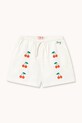 Tinycottons szorty bawełniane dziecięce MINI CHERRIES TWILL SHORTS wzorzyste biały SS26.314