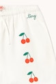 Chłopiec Tinycottons szorty bawełniane dziecięce MINI CHERRIES TWILL SHORTS SS26.314 biały