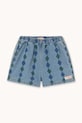 Tinycottons szorty jeansowe dziecięce DIAMONDS SHORTS SS26.356 niebieski SS26